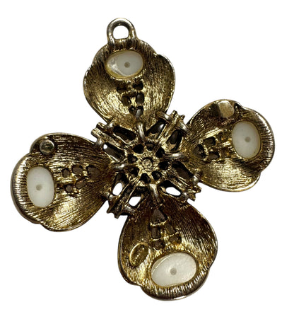Large Byzantine Revival Cross Pendant