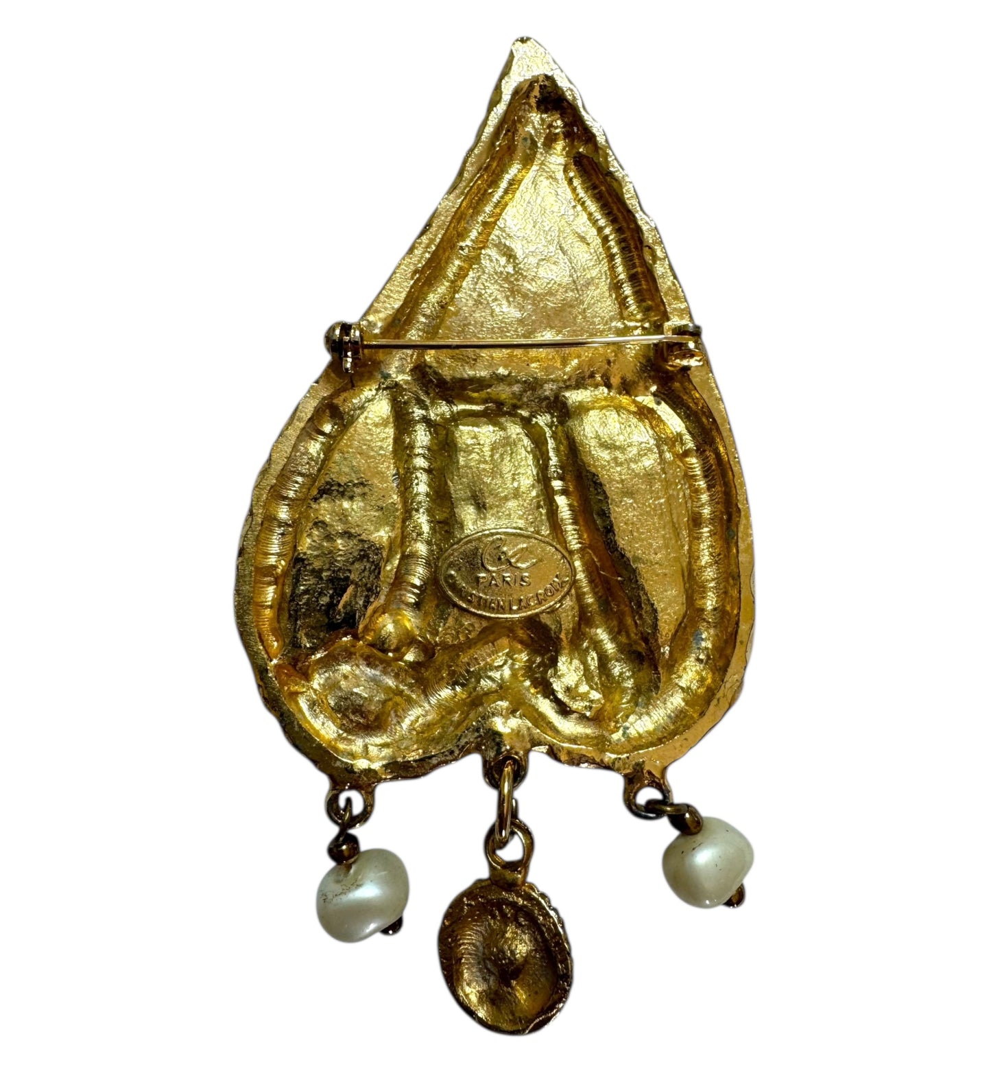 1990s Christian Lacroix Heartbeat Brooch