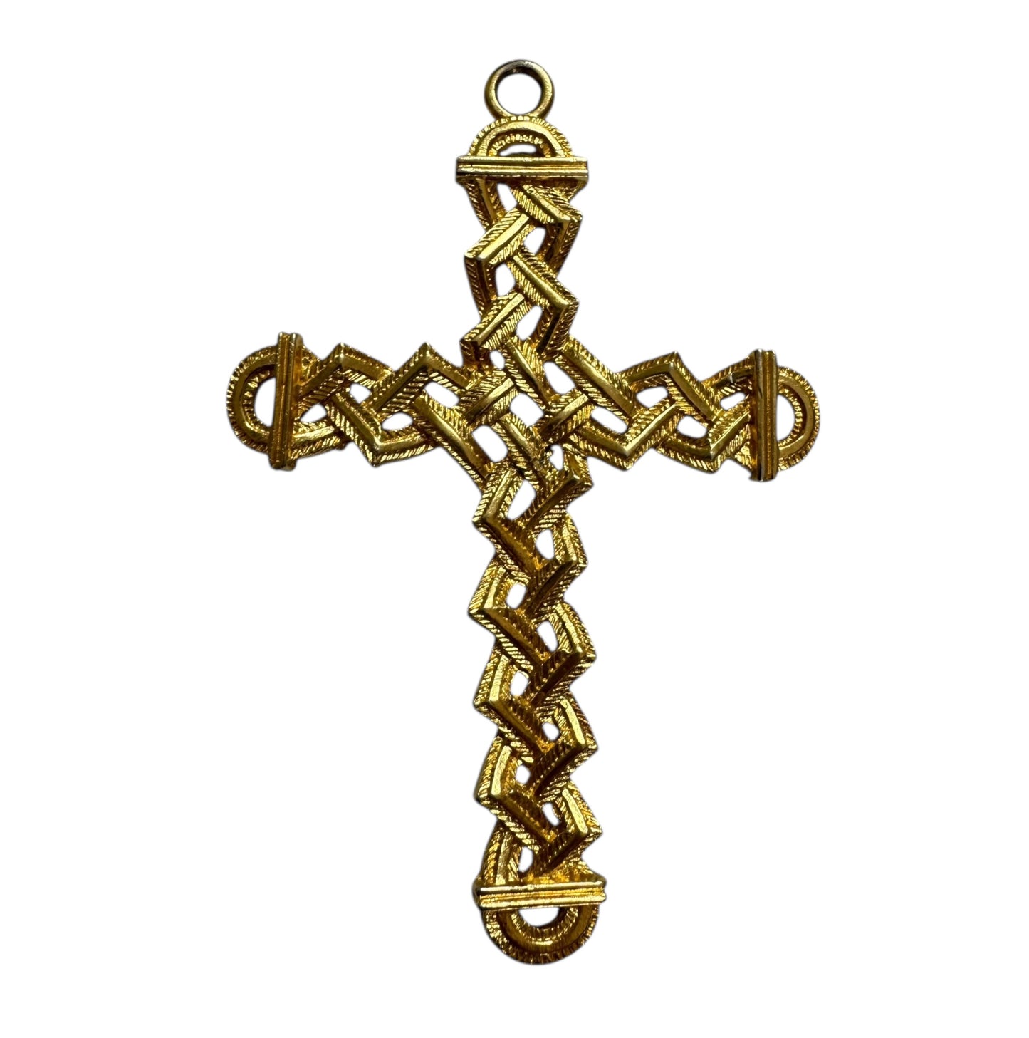 XXL Coro Braided Cross Pendant
