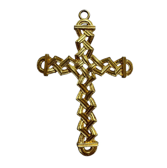 XXL Coro Braided Cross Pendant