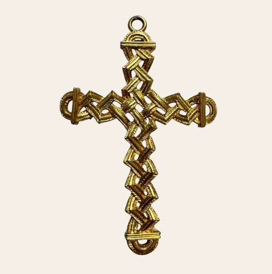 XXL Coro Braided Cross Pendant