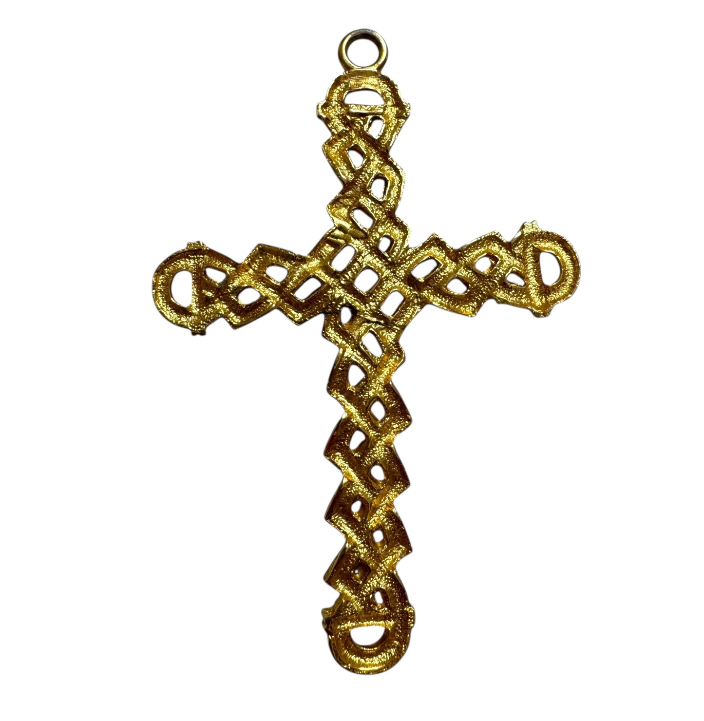 XXL Coro Braided Cross Pendant