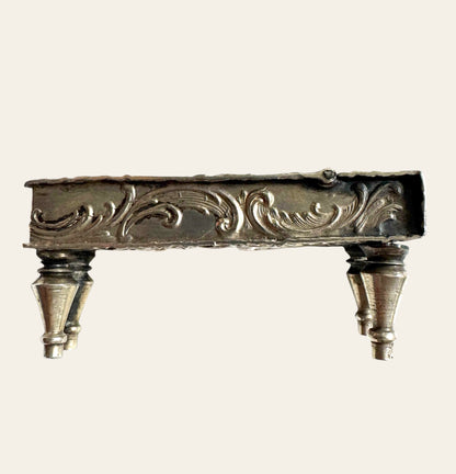 19th-Century English Silver Miniature Piano
