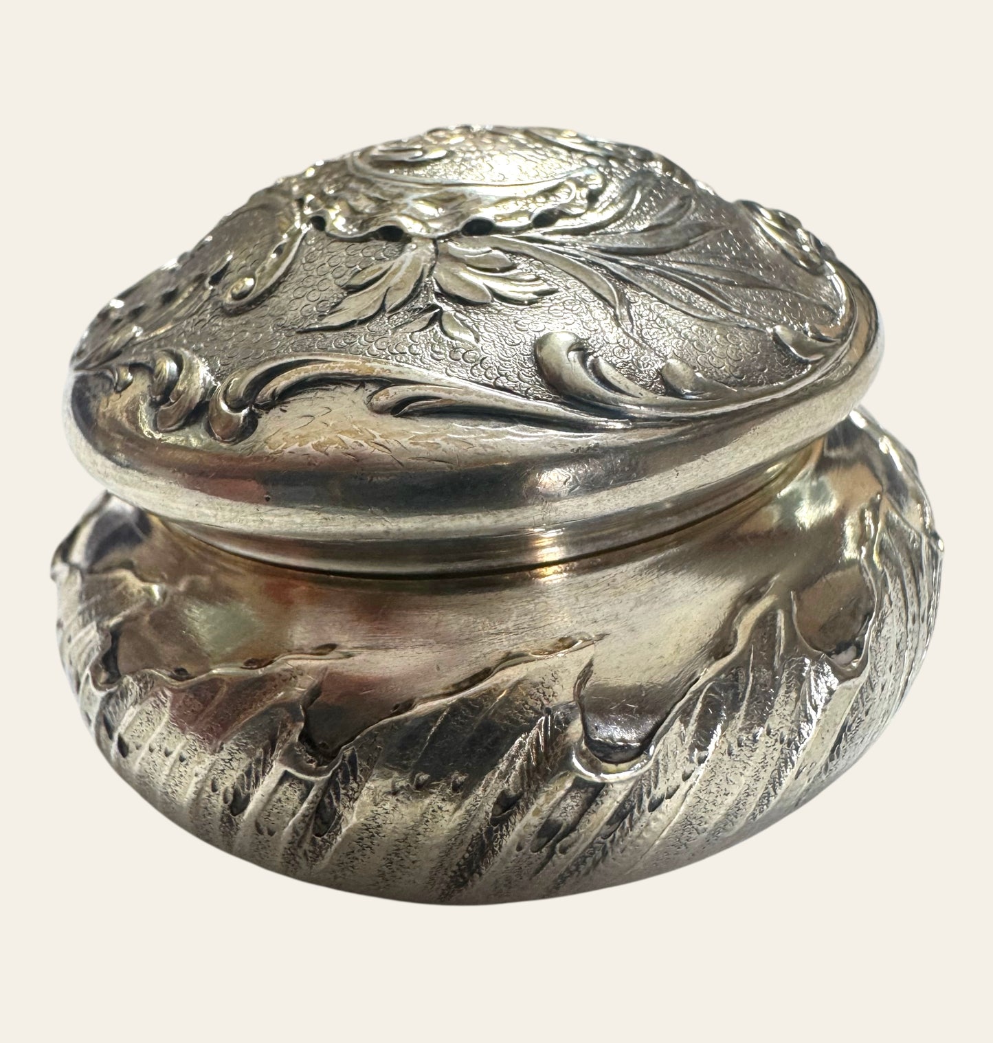 Antique Cardeilhac French Sterling Silver Rococo Vanity Box (c. 1880s)