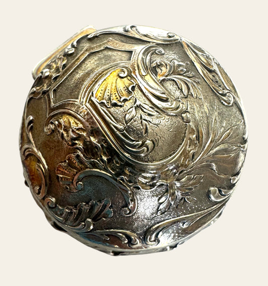 Antique Cardeilhac French Sterling Silver Rococo Vanity Box (c. 1880s)