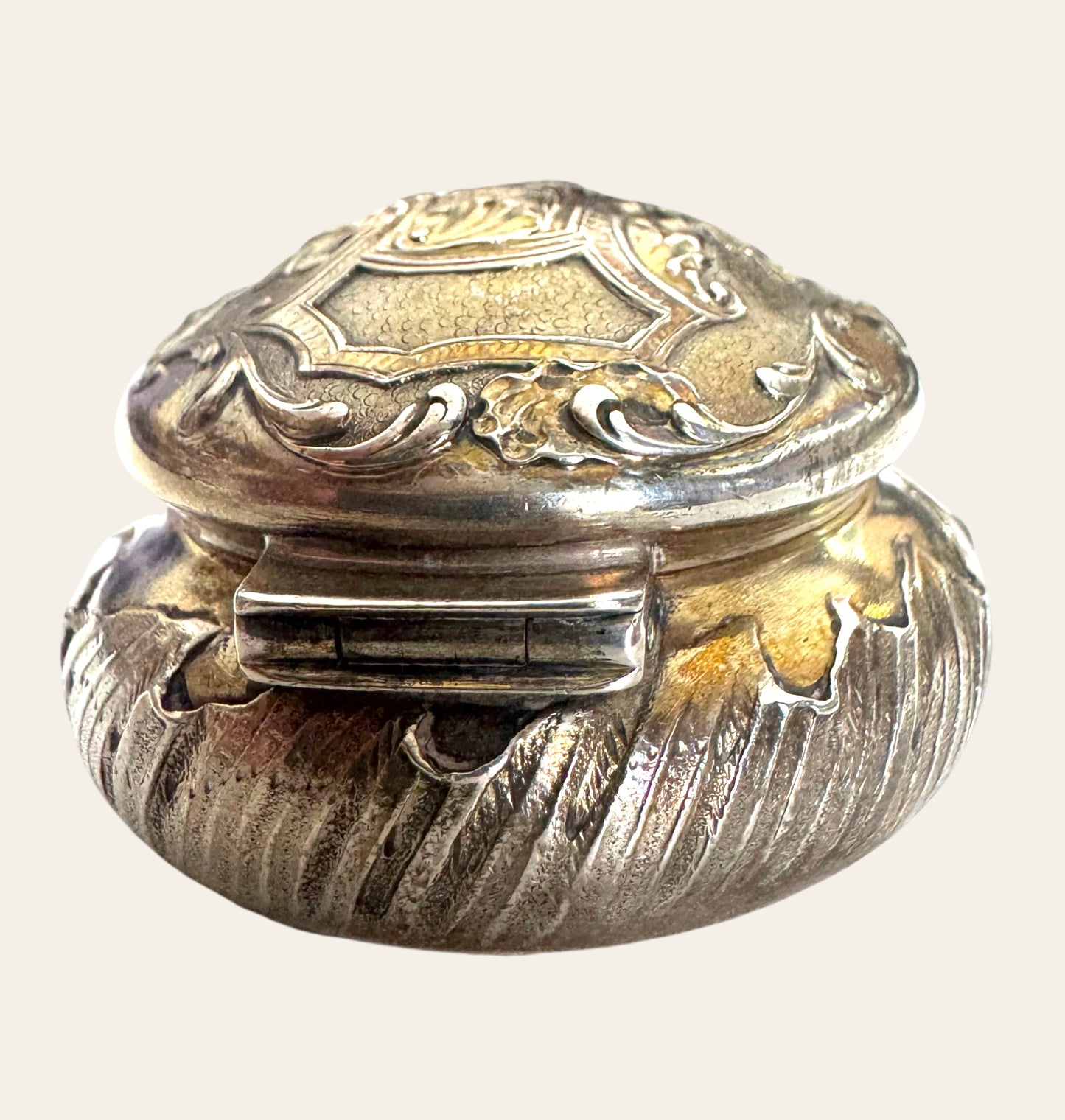 Antique Cardeilhac French Sterling Silver Rococo Vanity Box (c. 1880s)