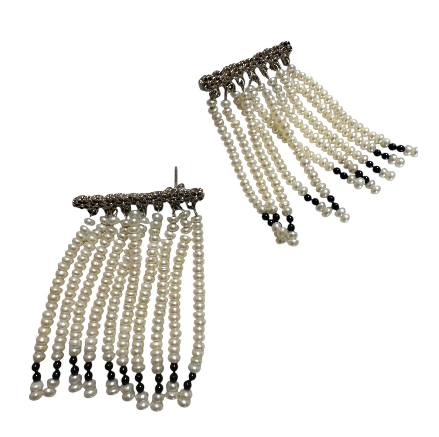 Pearl Rain Pierced Earrings