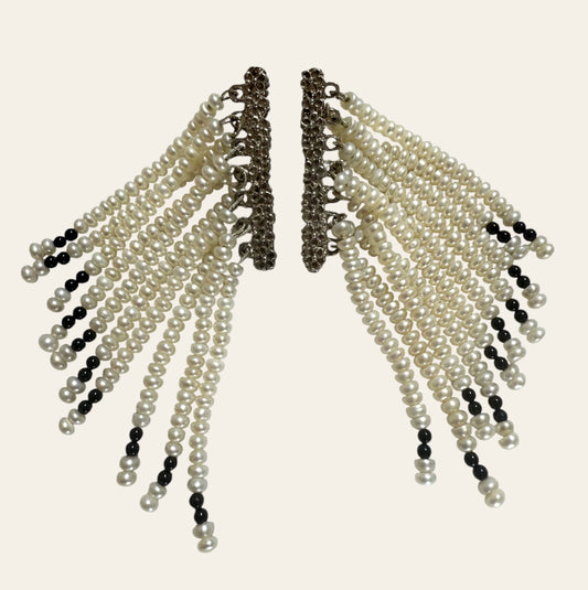 Pearl Rain Pierced Earrings