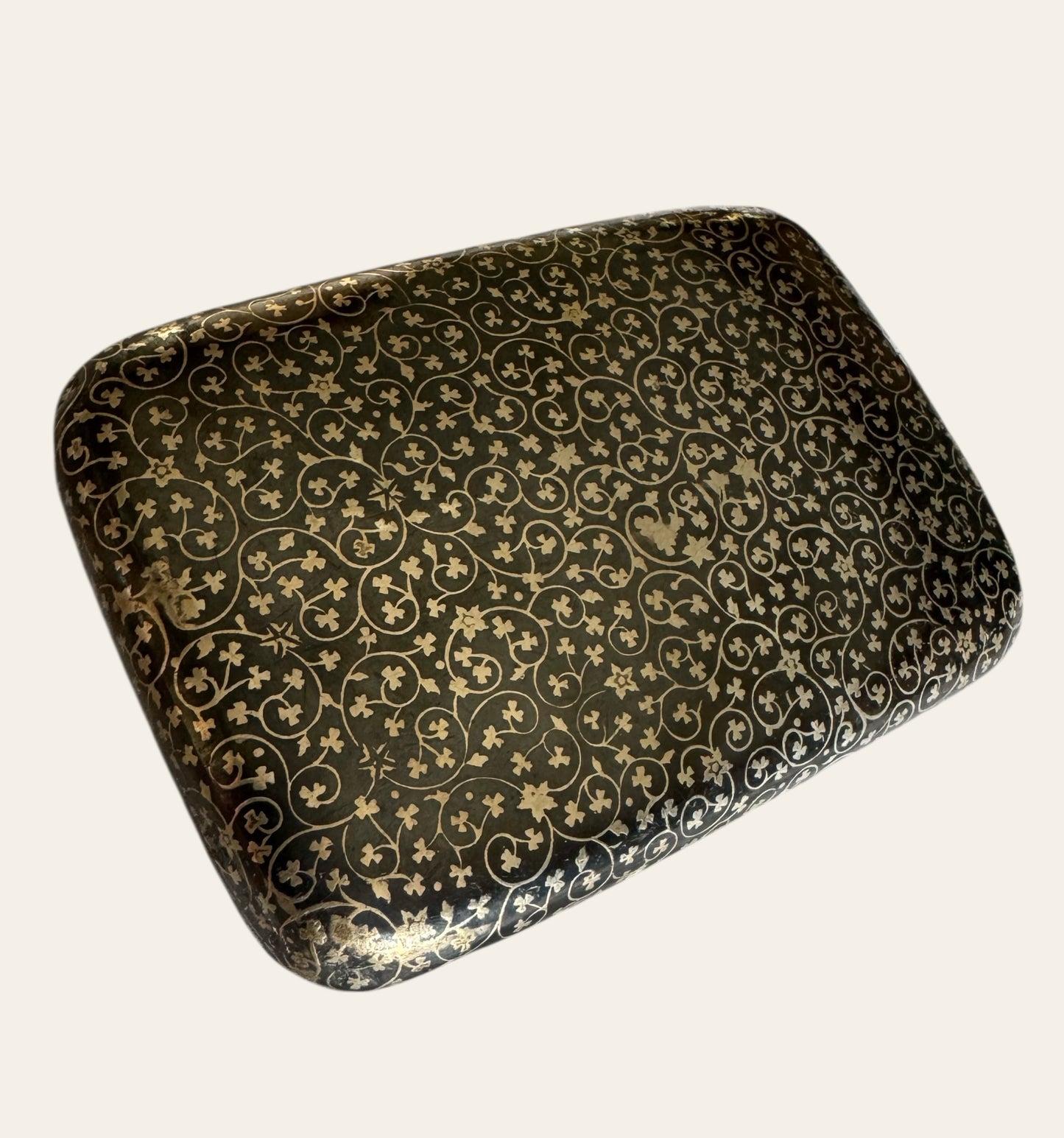 Antique 19th Century Russian Silver Cigarette Case – Niello & Gilded Interior (c.1880s)