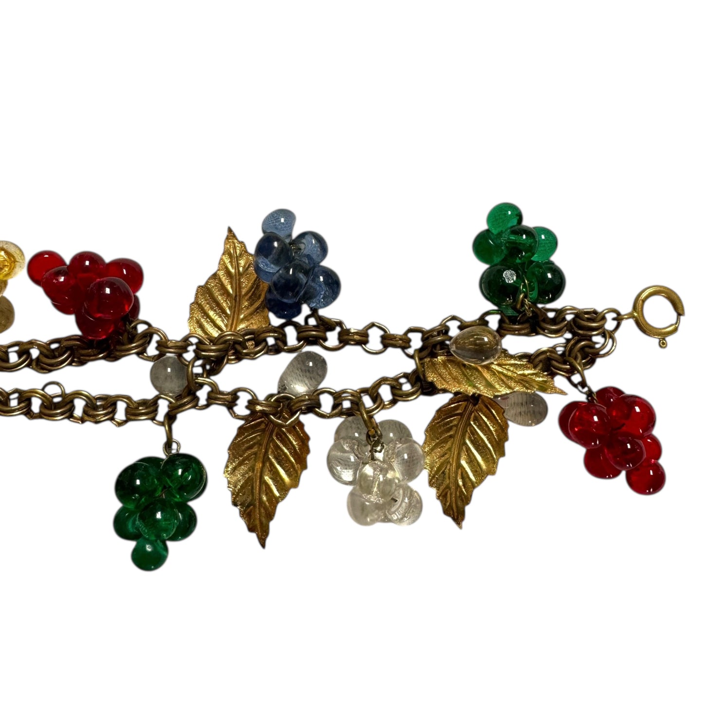 1950s Grape Cluster Necklace & Bracelet Set