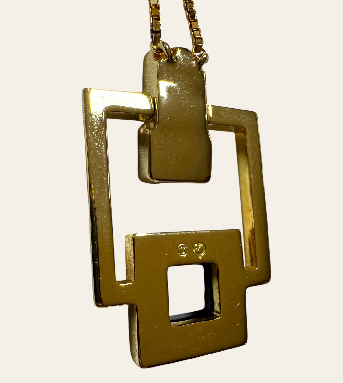 2009 Swarovski Geometric Pendant Necklace