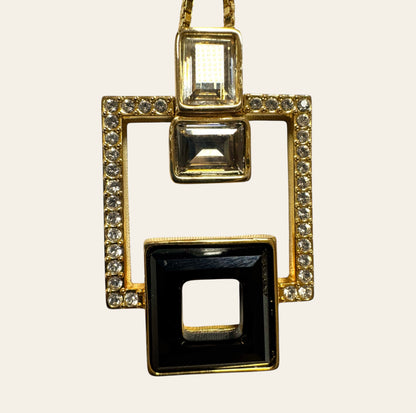 2009 Swarovski Geometric Pendant Necklace