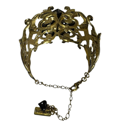 1990's Satellite Baroque Heart Cuff Bracelet