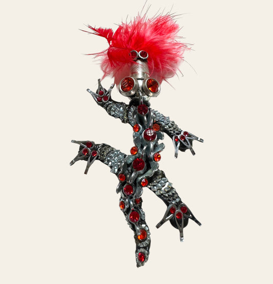 XXL Sculptural Dragon Brooch