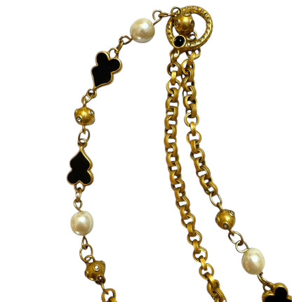 Art Deco Revival Long Chain Necklace