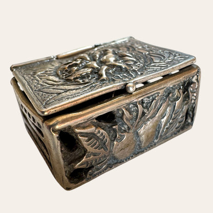 Antique Continental Silver Filigree Snuff Box