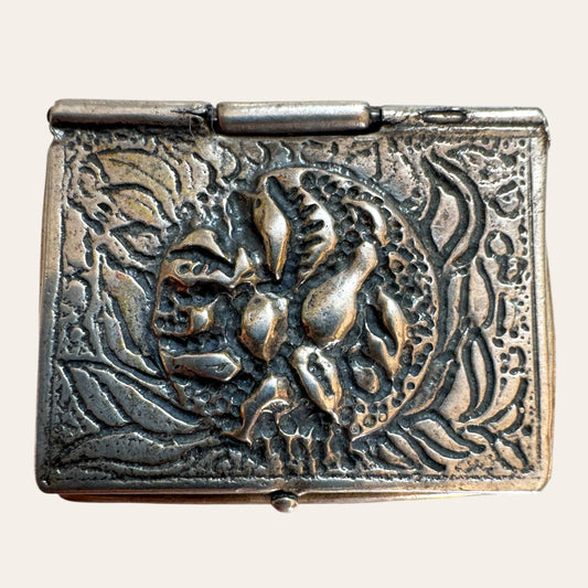 Antique Continental Silver Filigree Snuff Box