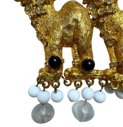 1990s Massive Alexis Kirk Double Camel Necklace