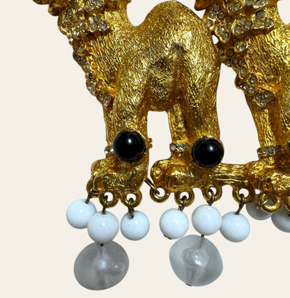 1990s Massive Alexis Kirk Double Camel Necklace