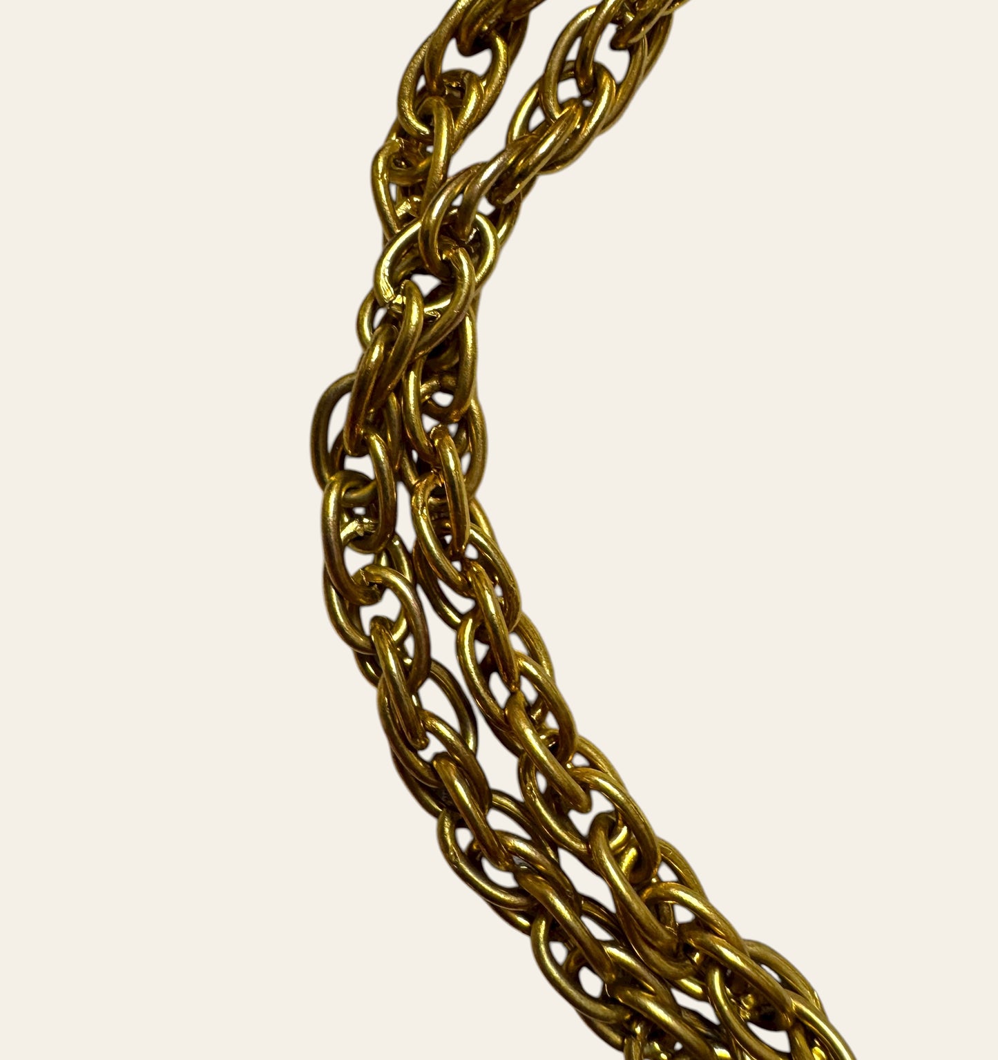 1990s Massive Alexis Kirk Double Camel Necklace