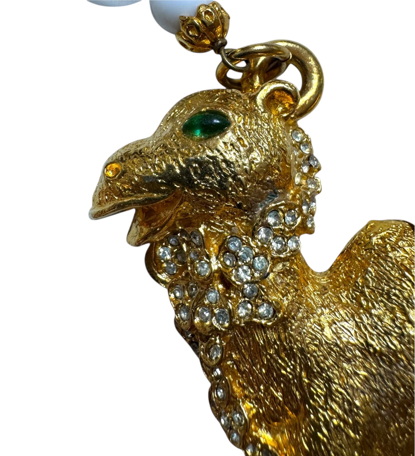 1990s Massive Alexis Kirk Double Camel Necklace
