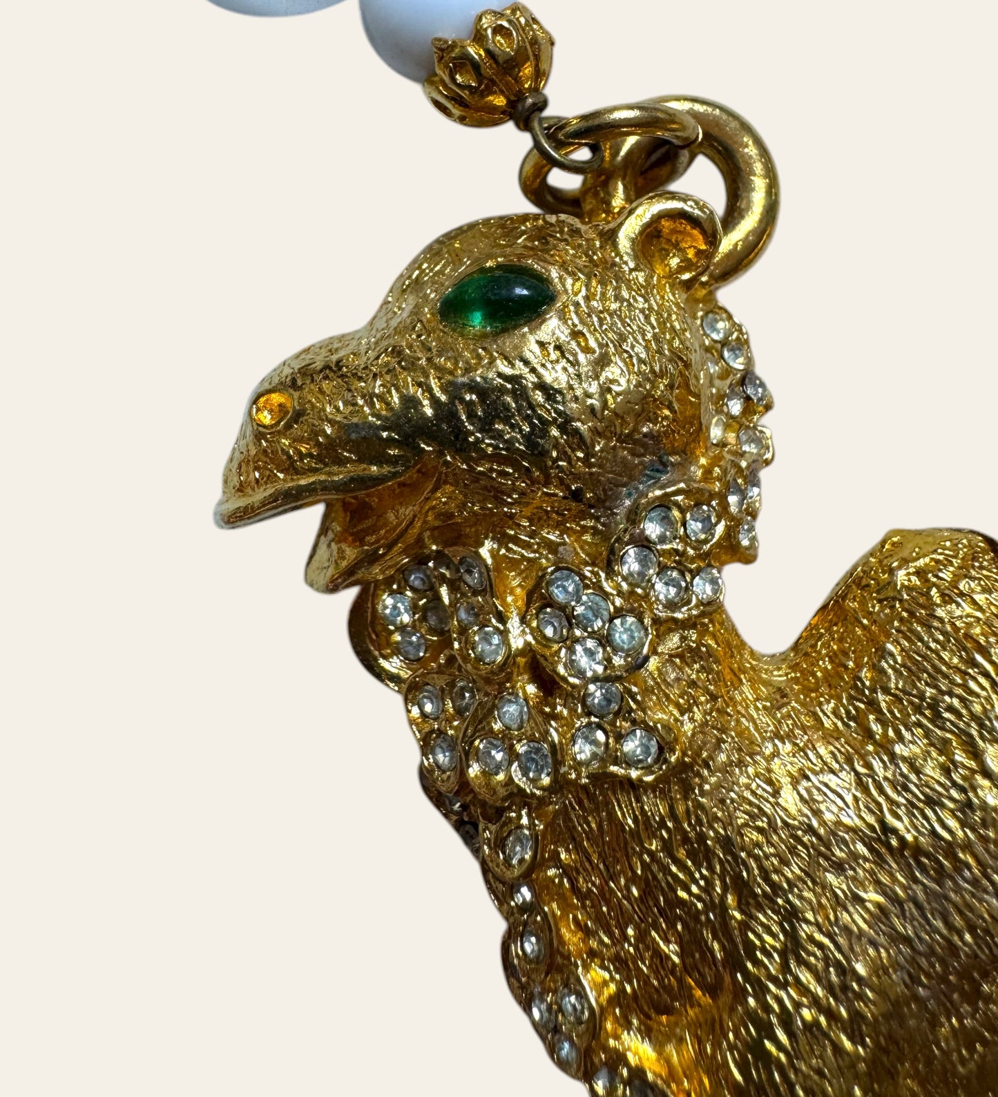 1990s Massive Alexis Kirk Double Camel Necklace