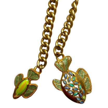Jay Strongwater Koi Fish Chain Belt