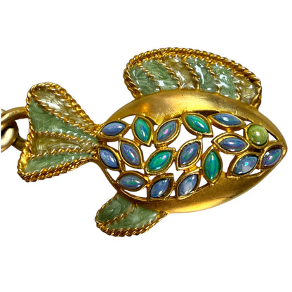 Jay Strongwater Koi Fish Chain Belt