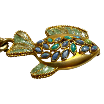 Jay Strongwater Koi Fish Chain Belt