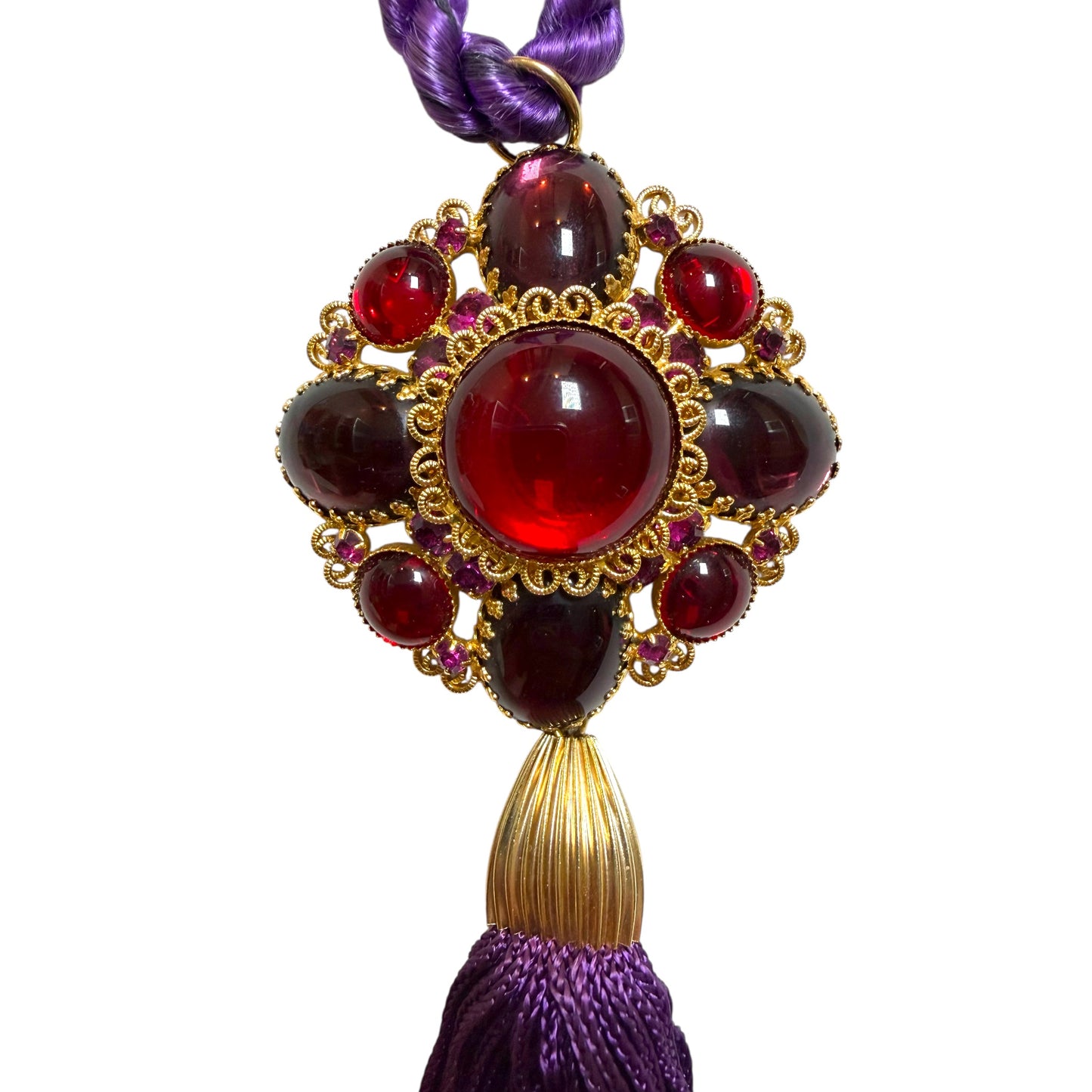 1970s Hobé Purple Necklace