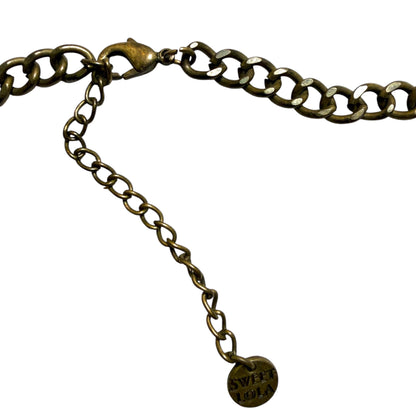 Long Rhinestone Cross Pendant Necklace