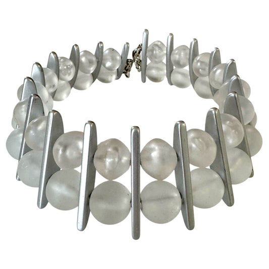 Silver Bar Rhythmic Choker