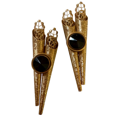 1980's Massive Cone-like Clip On Earrings