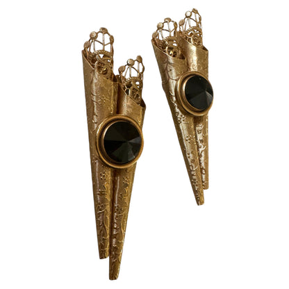1980's Massive Cone-like Clip On Earrings