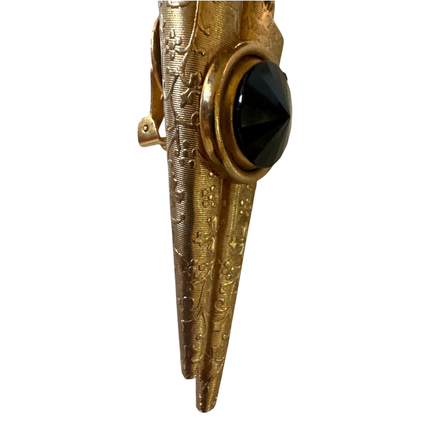 1980's Massive Cone-like Clip On Earrings