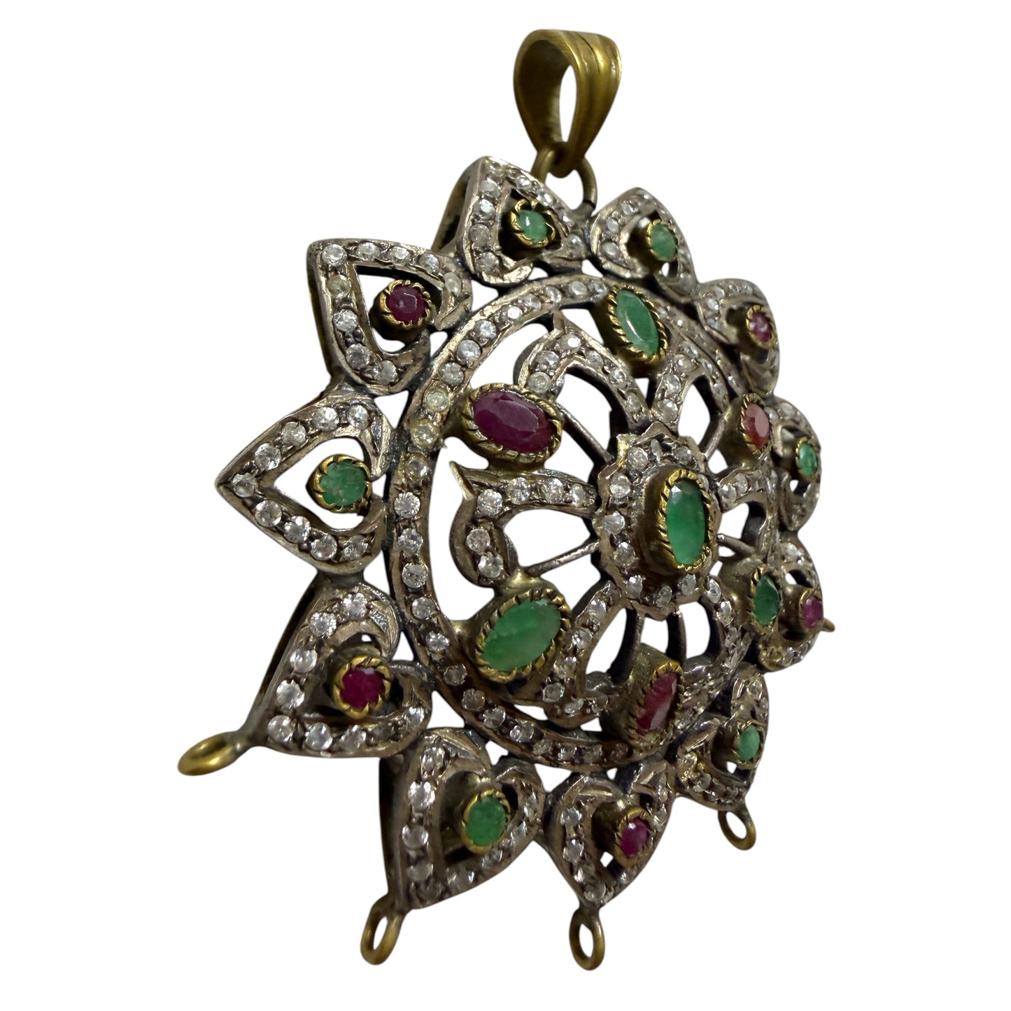 925 Sterling Silver Flower Pendant