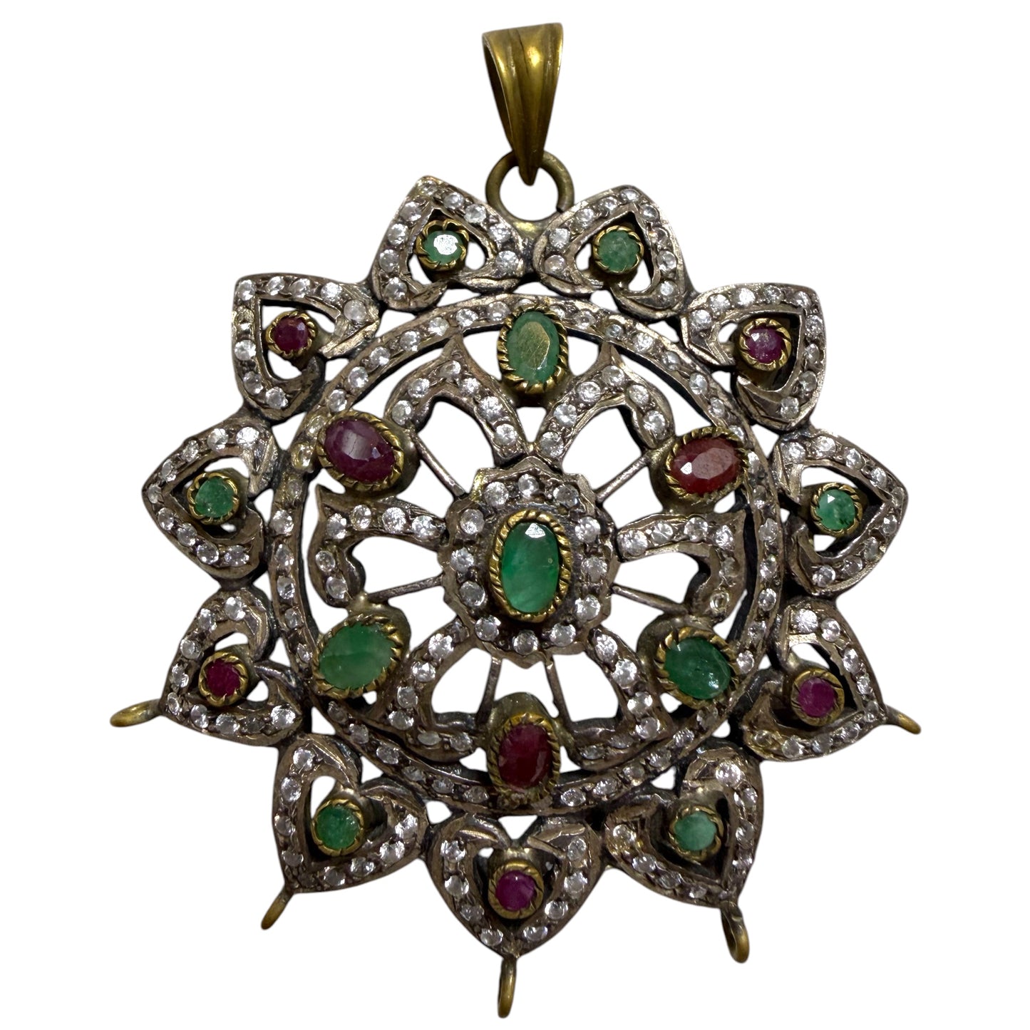 925 Sterling Silver Flower Pendant