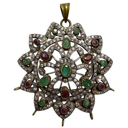 925 Sterling Silver Flower Pendant