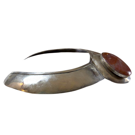 1960's Massive Modern Sterling Silver Collar