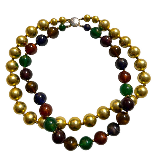 Chunky Beaded Collar Necklace