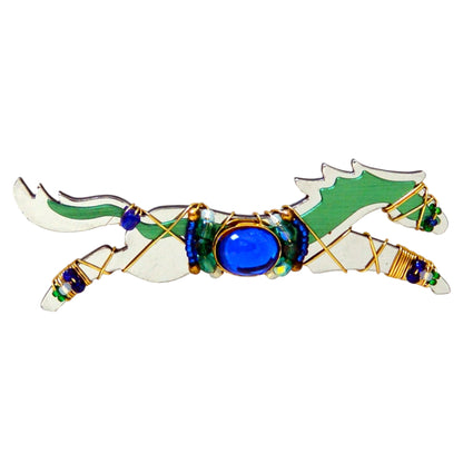 Liztech Galloping Horse Brooch - Year Of The Horse