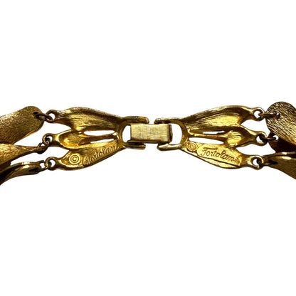 1960's Tortolani Multi Chain Collar Necklace
