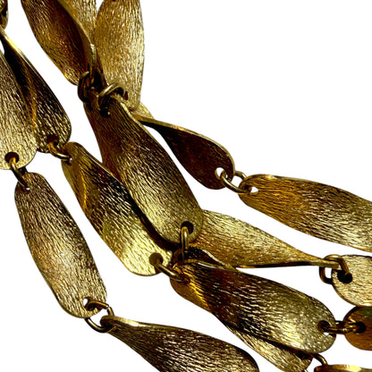 1960's Tortolani Multi Chain Collar Necklace
