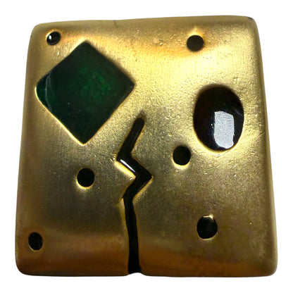Large Square Clip On Earrings