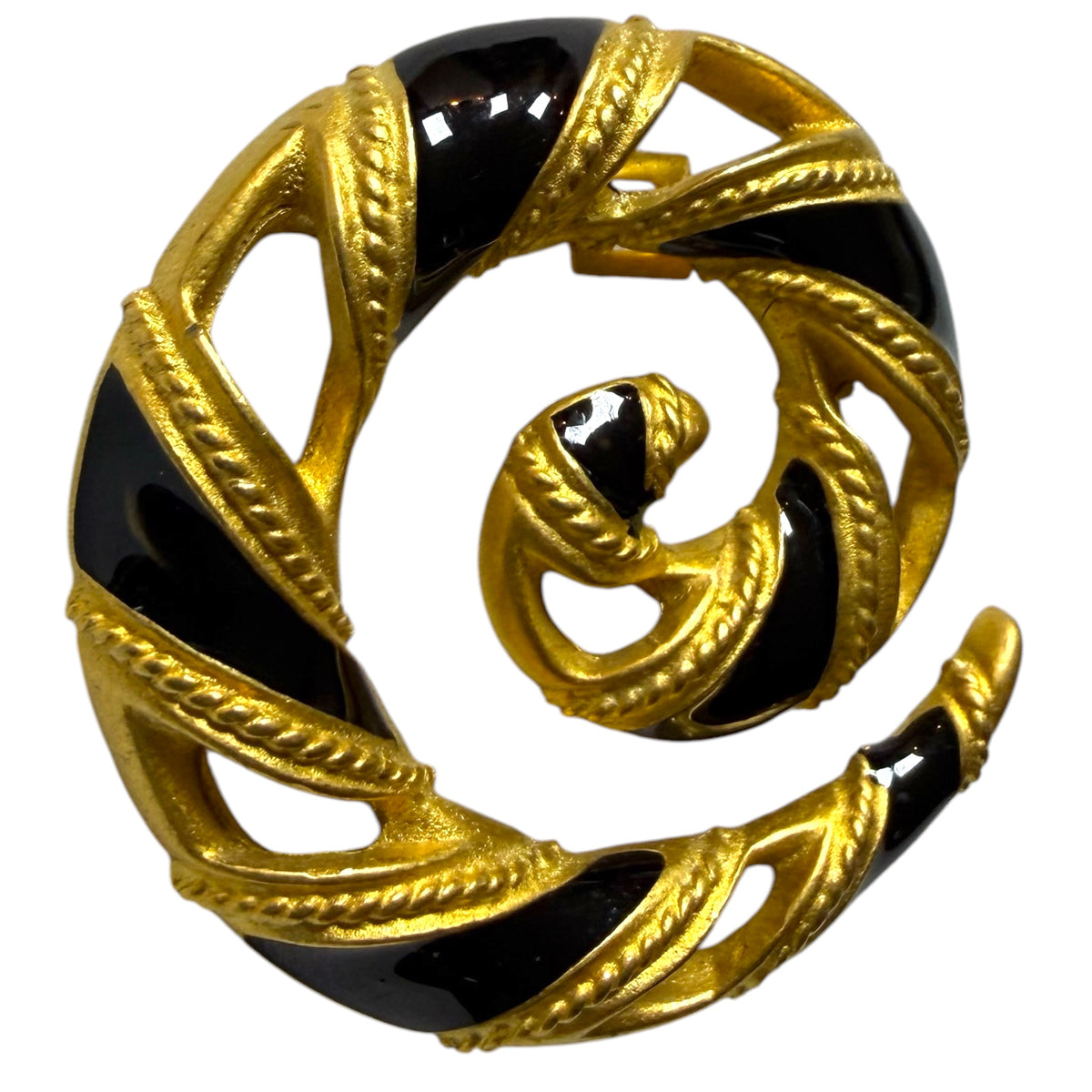 1990's Anne Klein Spirale Brooch
