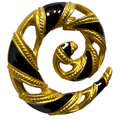 1990's Anne Klein Spirale Brooch
