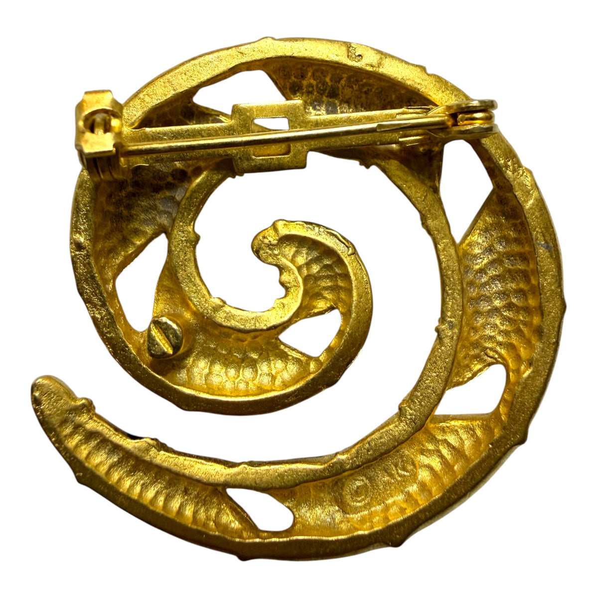 1990's Anne Klein Spirale Brooch