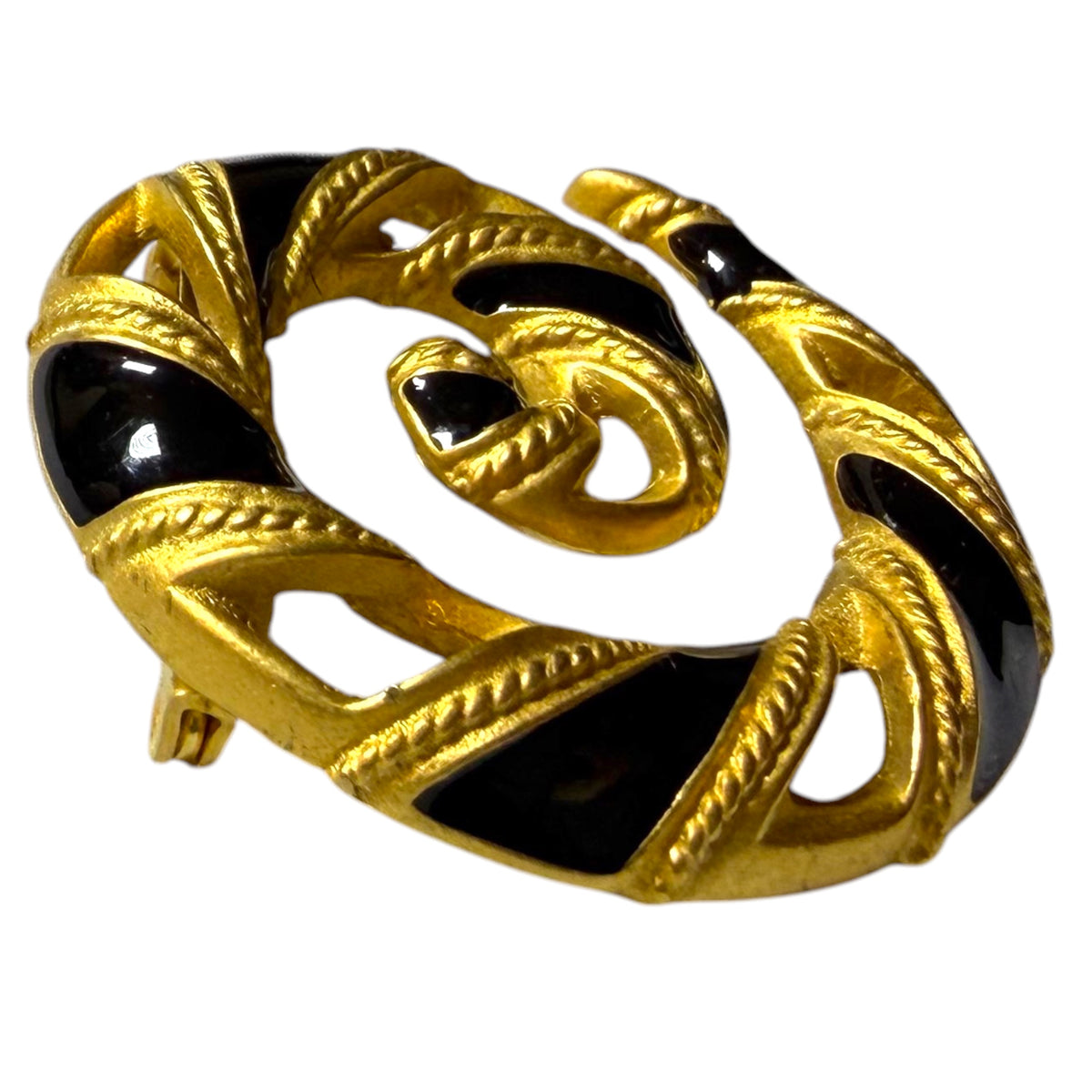 1990's Anne Klein Spirale Brooch
