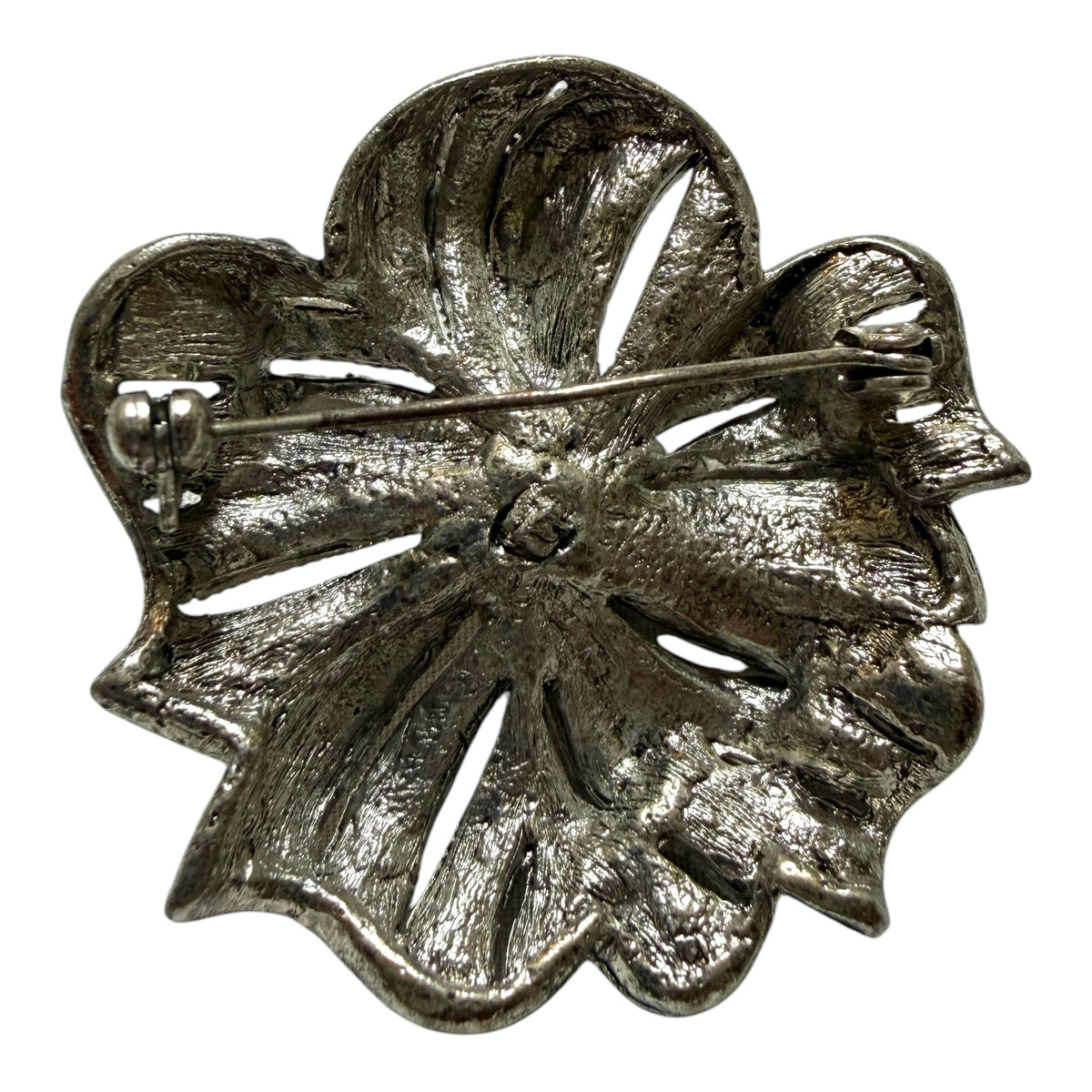 Silver Fleur Brooch