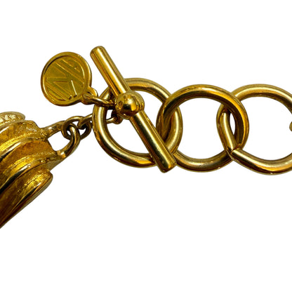 1980's Anne Klein Chunky Gold Tone Necklace